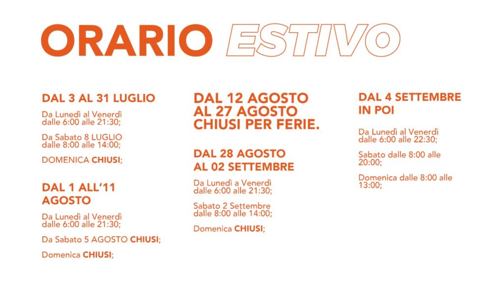 Orario estivo